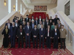 HuaWei HQ Hall Stairs Group Photo